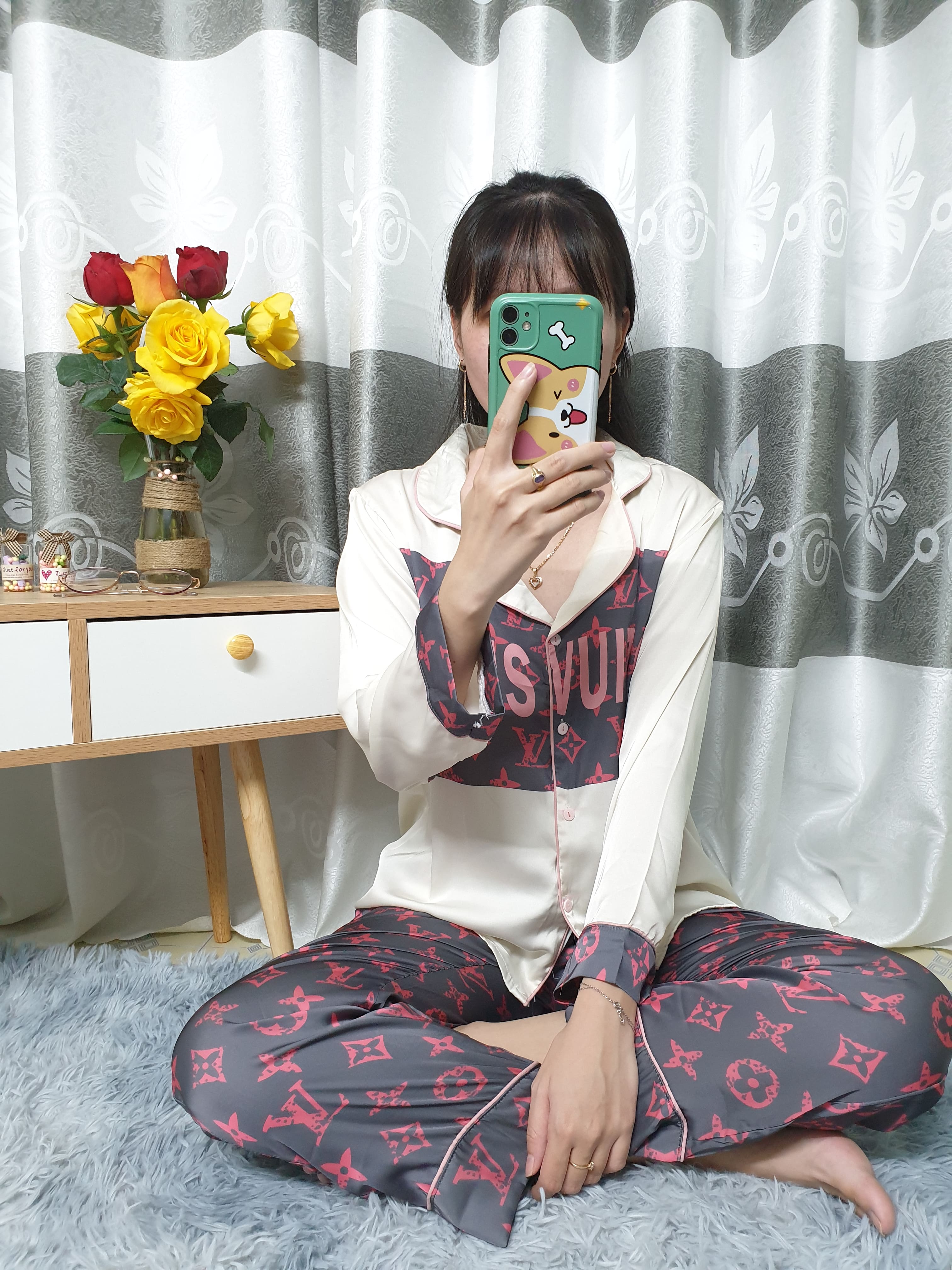 Đồ Bộ, Đồ Ngủ Nữ Pijama - Vải Lụa Latin Loại 1 Cao Cấp
