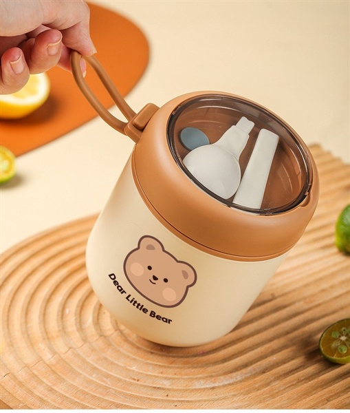 Bình giữ nhiệt Bear chính hãng 230ml cho bé inox 316 an toàn, giữ nhiệt 24h