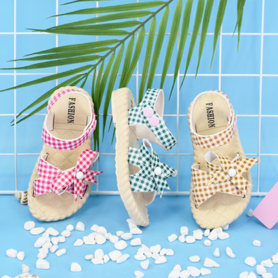 Dép sandal thắt nơ xinh xắn cho bé gái