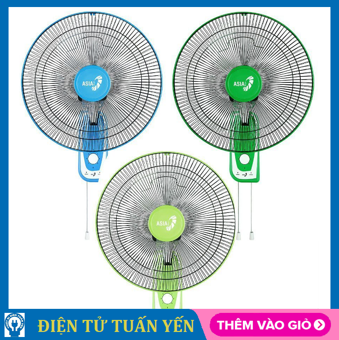 Quạt treo tường asia l16018-vy357790 công suất 45w, sải cánh 40cm - hàng chính hãng