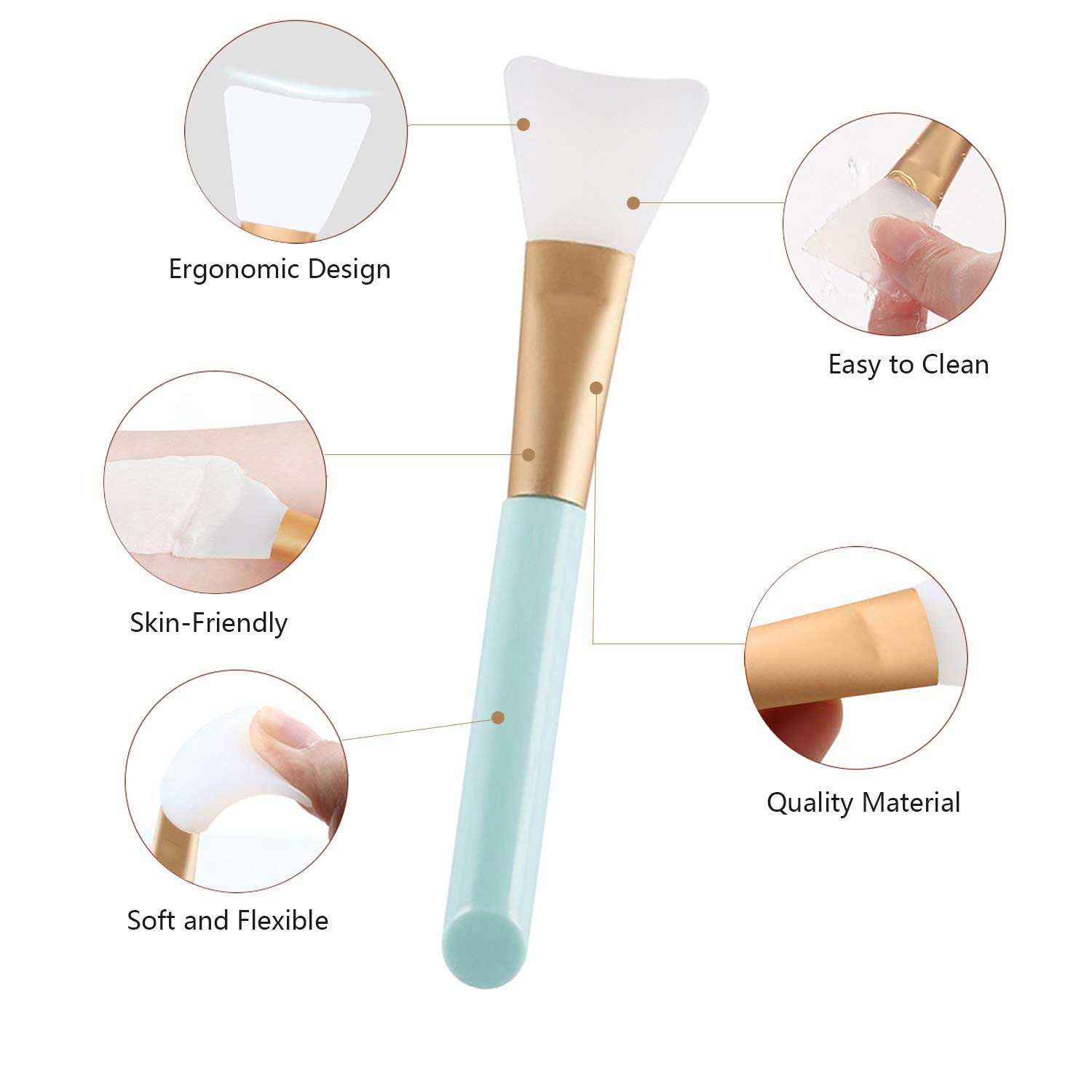 Cọ quét mặt nạ Silicon , ( cọ quét nạ, trang điểm, cọ đắp mặt nạ ) Chổi quét mask cao cấp