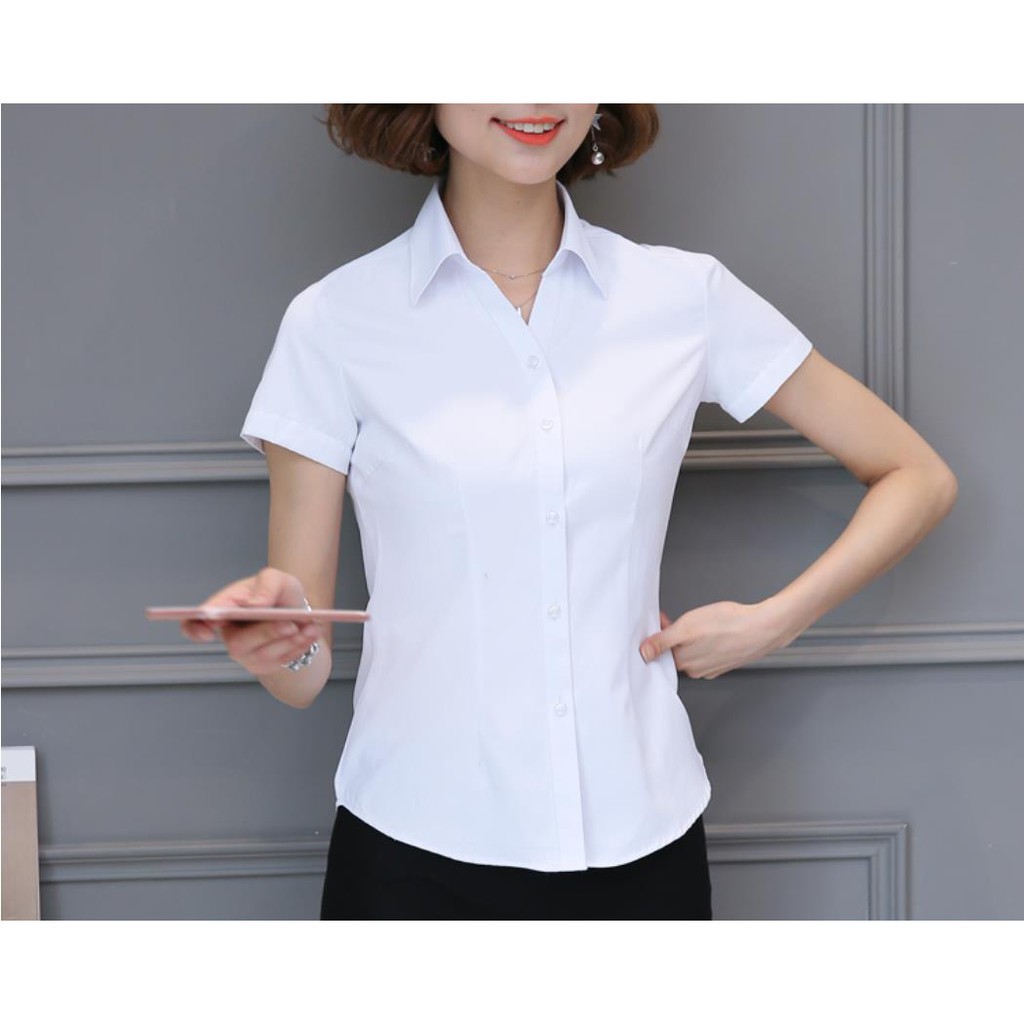Áo sơ mi ngắn tay nữ chất đẹp