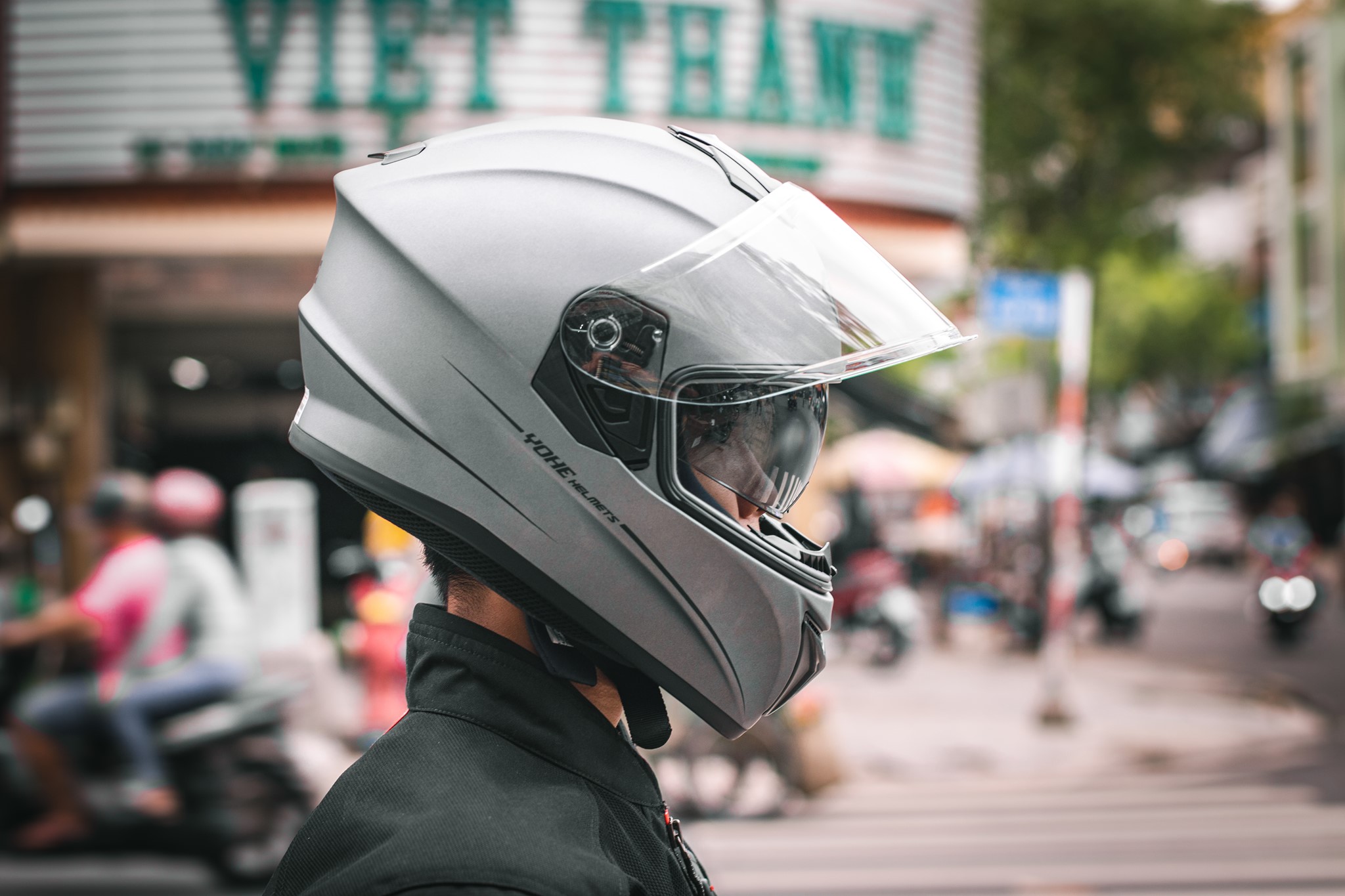 [CHÍNH HÃNG] MŨ BẢO HIỂM FULLFACE YOHE 981 XÁM