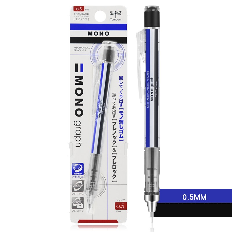 Bút Chì Bấm - Chì Lắc Mono Graph TOMBOW Nhật Bản