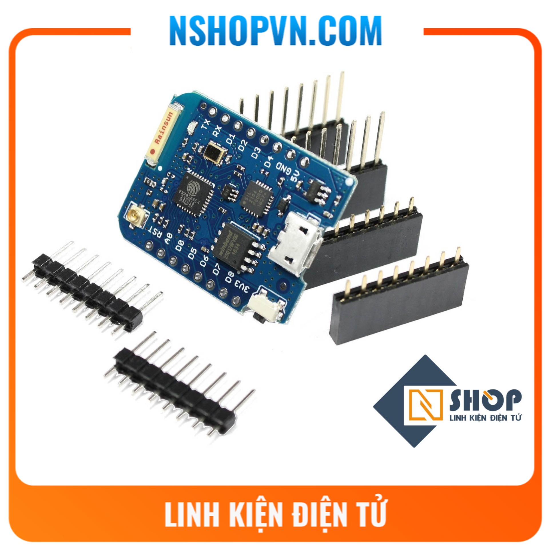 Mạch wifi esp8266 nodemcu lua d1 mini pro