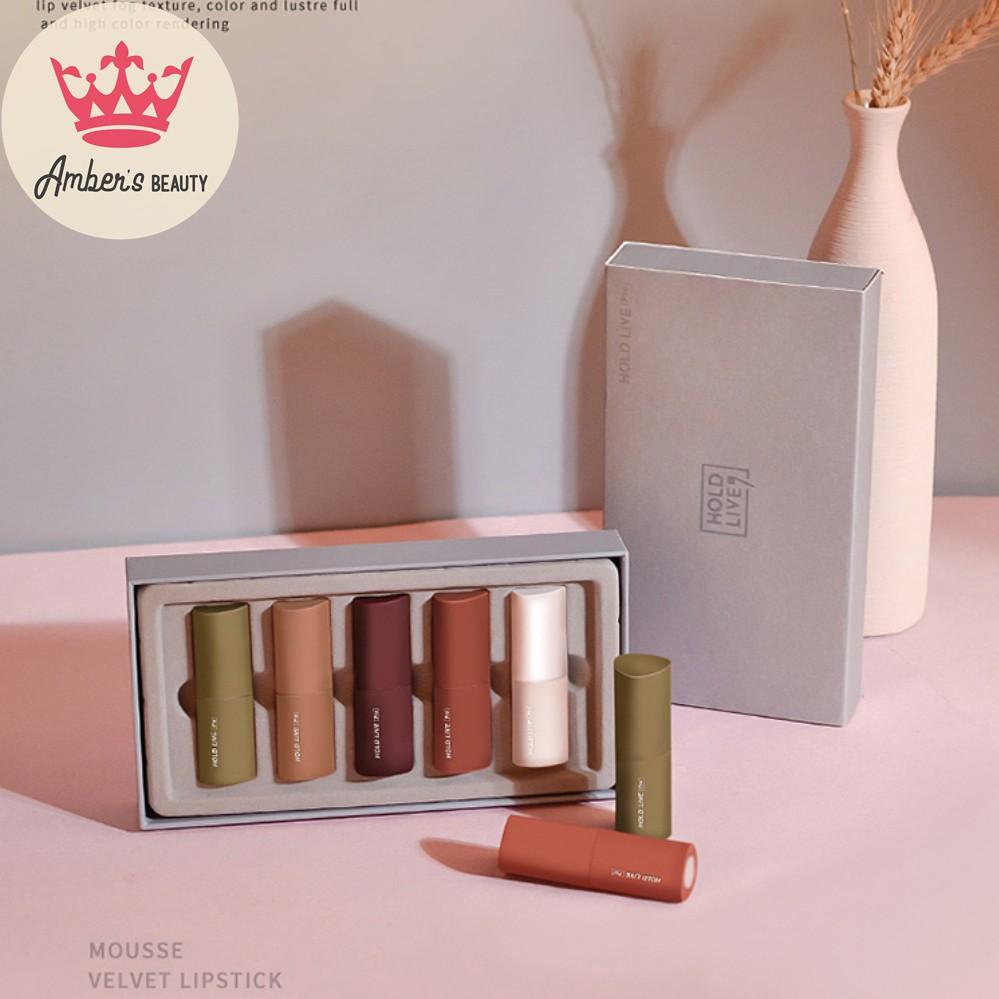 Sét 5 Thỏi Son Sáp HOLD LIVE Siêu Đẹp