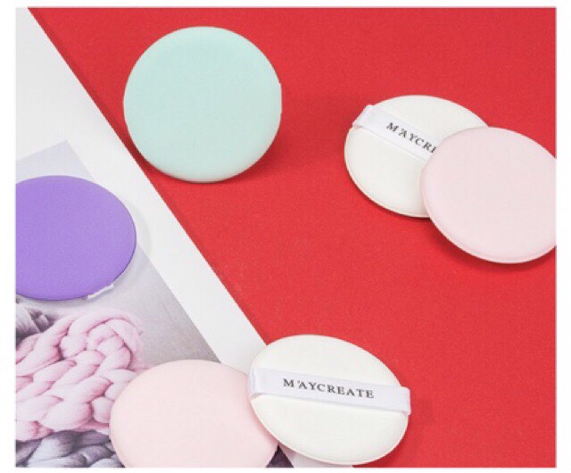 Một hộp 7 bông đánh phấn cushion cao cấp Maycreate full box MX