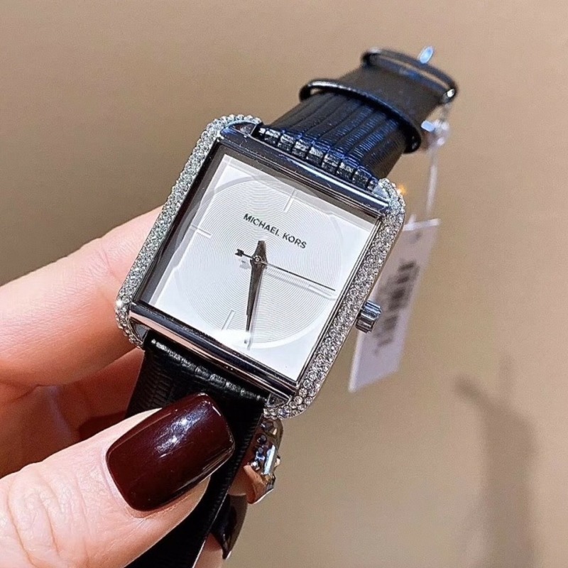 [MUA 1 TẶNG 1] Đồng hồ nữ mặt vuông - Đồng hồ nữ dây da Michael Kors MK2583  - size 32mm - FULLBOX - Đồng hồ nữ đẹp