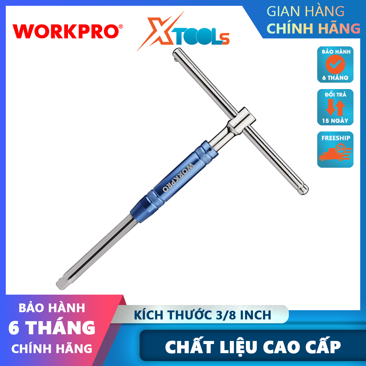 T slider, size: 3/8 inch workpro wp275017