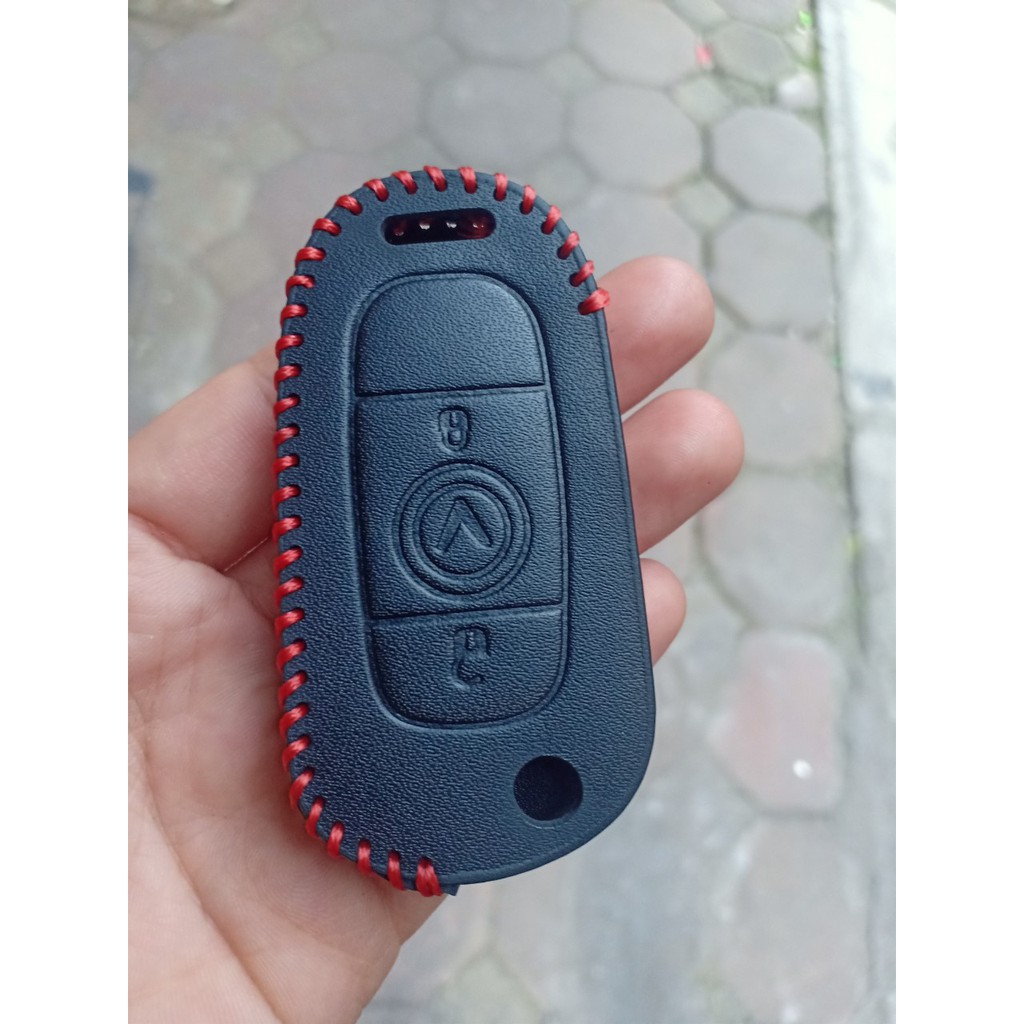 Bao da chìa khóa xe Vinfast Fadil chỉ đỏ