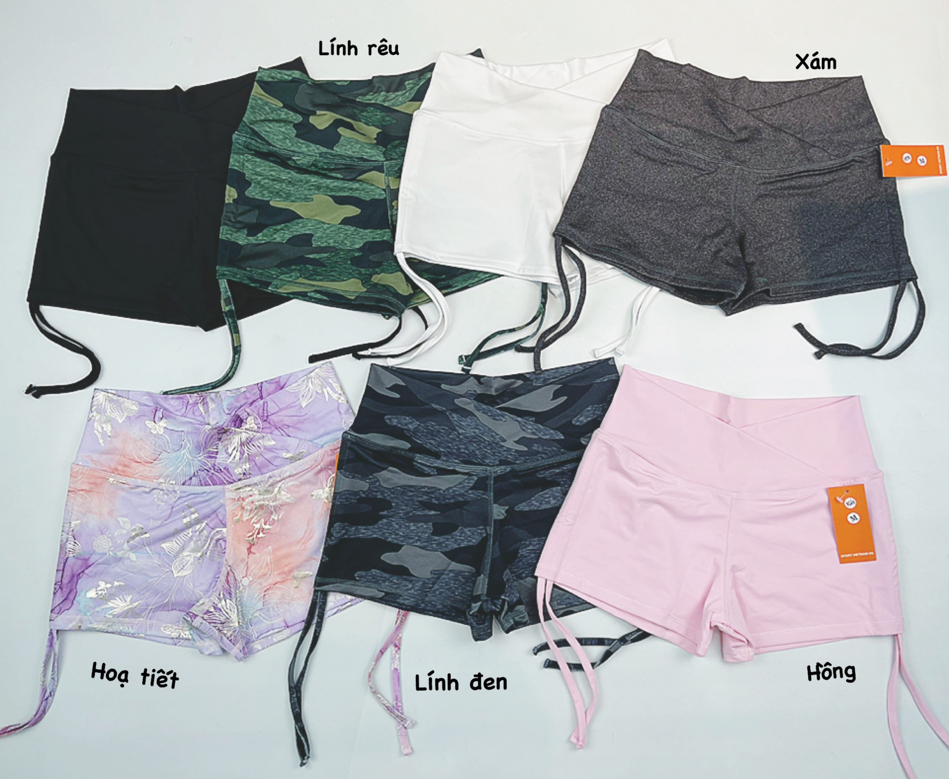 [HCM]Quần Đùi Nữ Cạp Chéo Rút Dây Siêu Hot