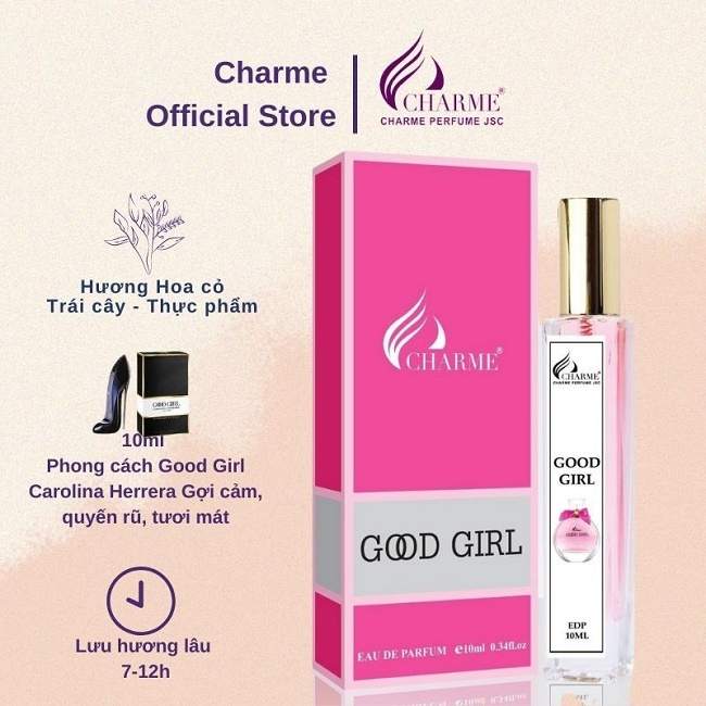 [HCM]Nước hoa nữ Good Girl -  GỢI CẢM ĐẤY CUỐN HÚT -  4 PHÂN LOẠI DUNG TÍCH (10ML - 20ML - 60ML - 100ML)