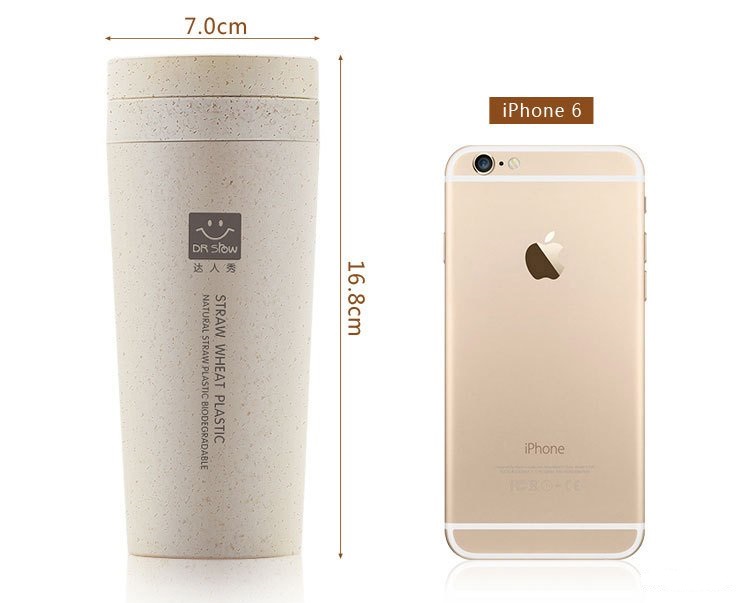 Bình giữ nhiệt lúa mạch có nắp đậy 300ml PAHADA LM01
