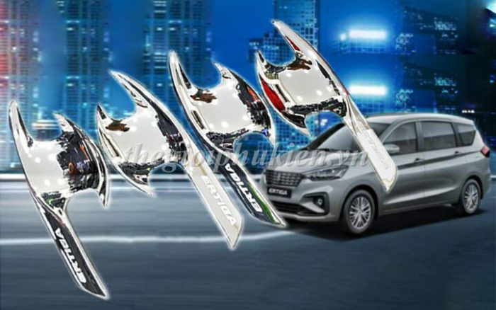 Ốp hõm, chén cửa xe Suzuki Ertiga 2019 mạ Crom