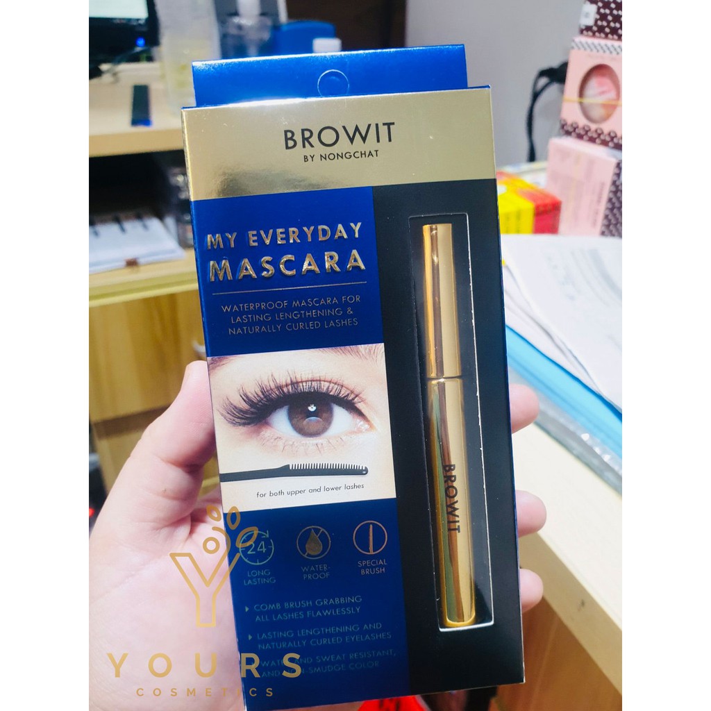 Mascara NongChat Browit Làm Dày Cong và Dài Mi Thái Lan