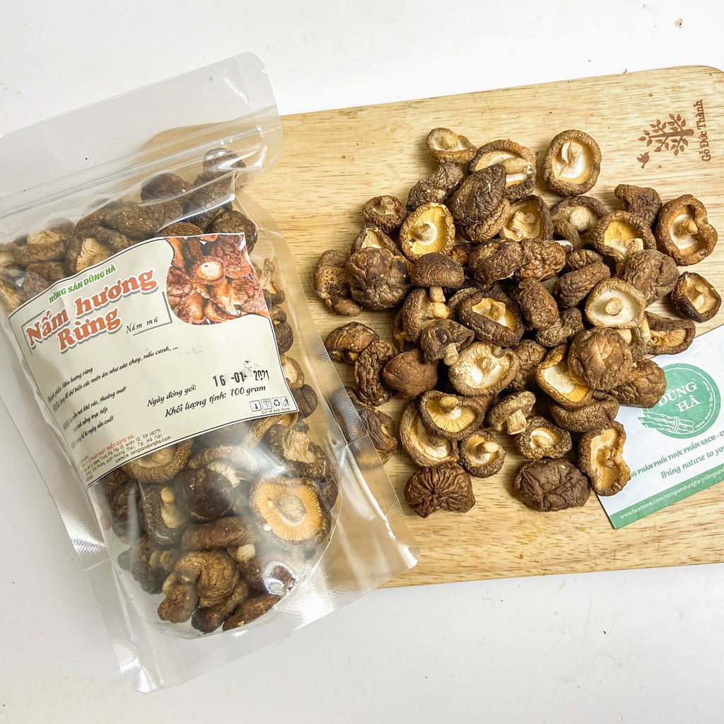 Nấm Hương Rừng mũ Tây Bắc Khô gói 250g