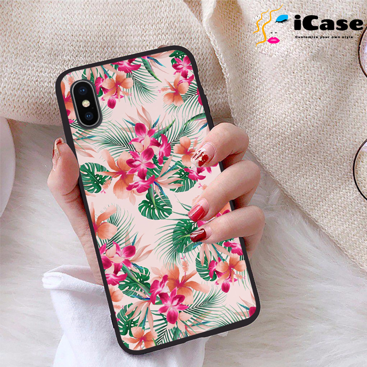 Ốp lưng iPhone X viền dẻo TPU BST Hoa