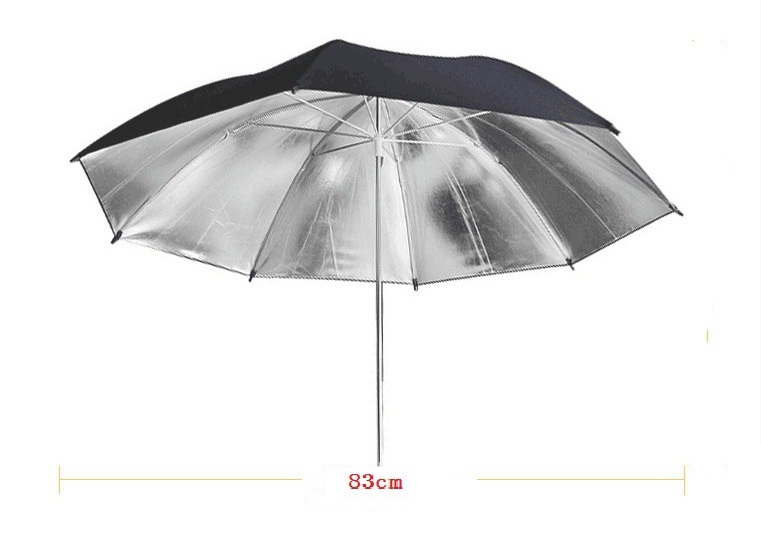 Dù hắt sáng phản đen bạc 83CM 33 inh hỗ trợ chụp ảnh cho studio