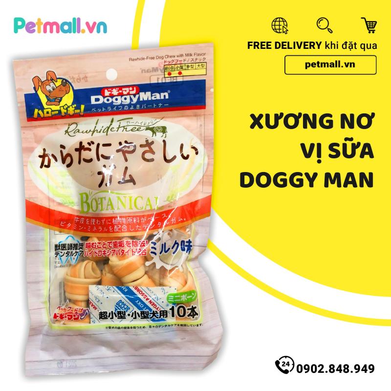 Xương nơ vị sữa Doggy Man - 10 cây