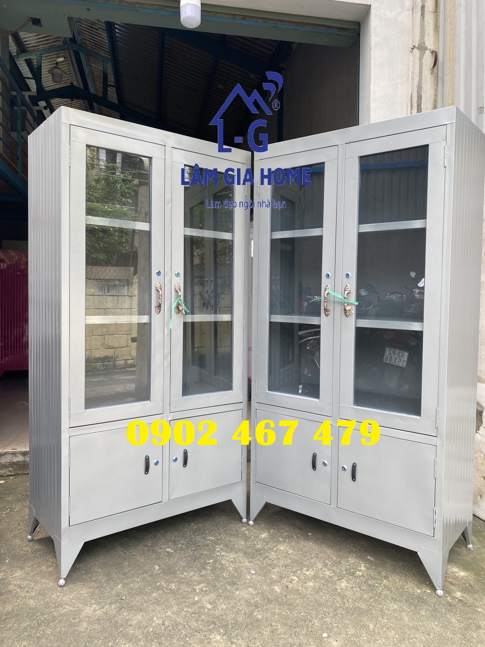{GIAO NHANH TRONG NGÀY} Tủ hồ sơ kính mẫu 2 cánh