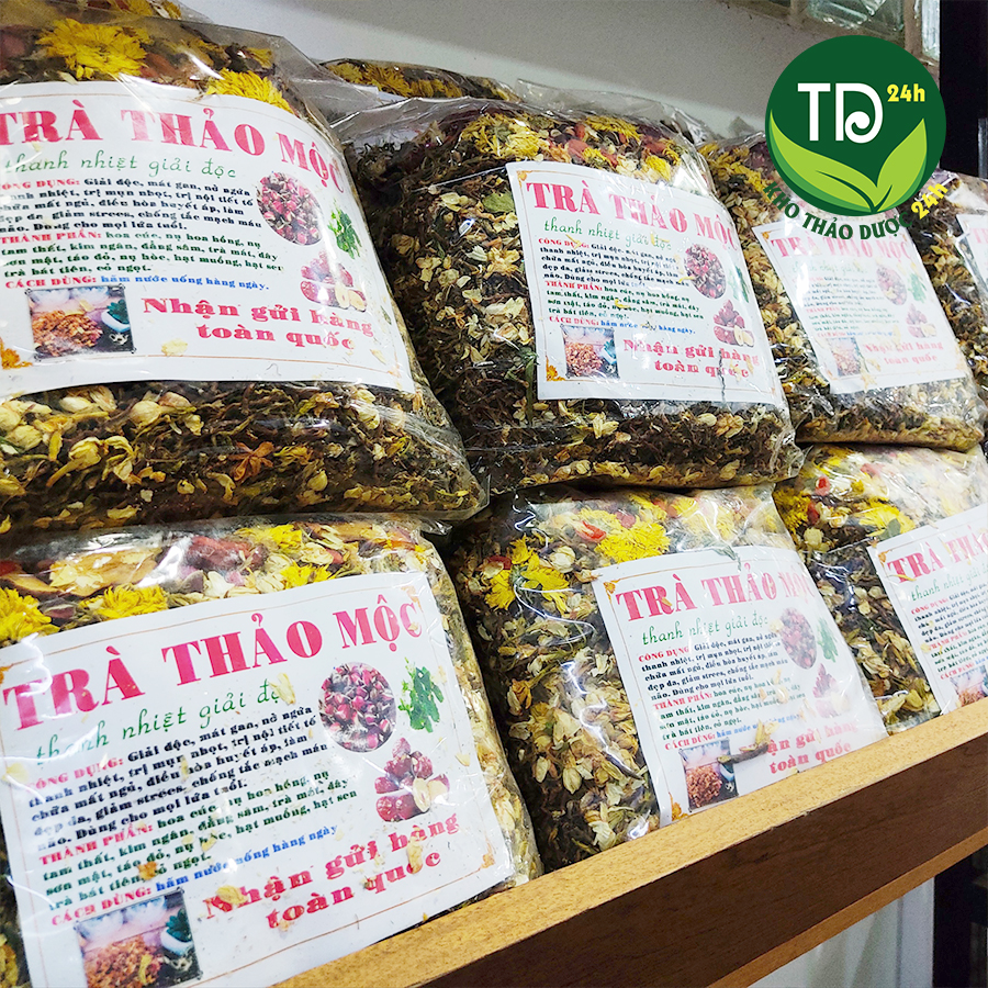Trà thảo mộc Sapa chuẩn 8 vị hàng đầu, thanh nhiệt, giải độc, giúp ngủ ngon, an thần, ổn định huyết áp, làm đẹp da, giảm cân, 100% từ thiên nhiên (loại thượng hạng) | Kho thảo dược 24h