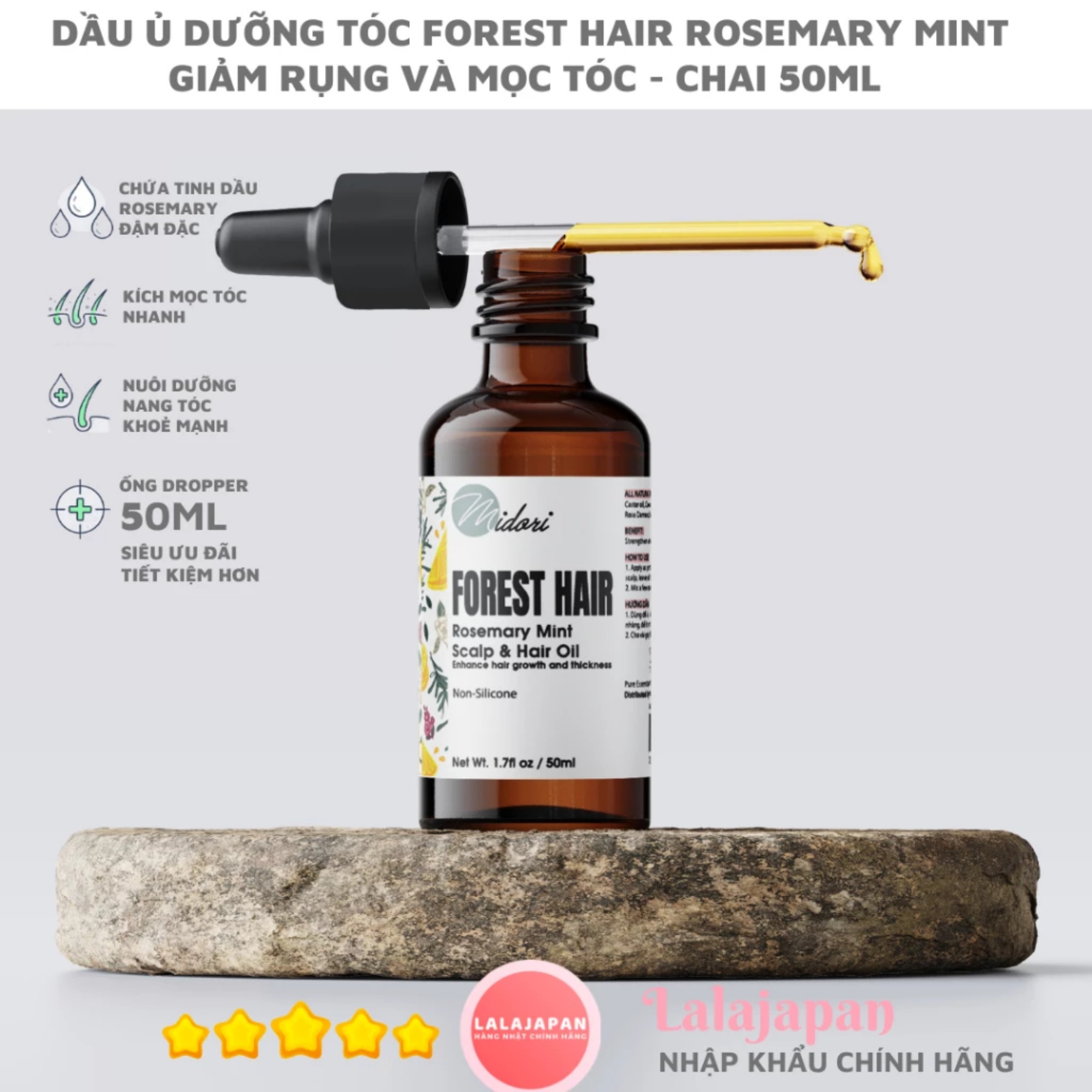 Dầu ủ dưỡng tóc forest hair rosemary mint scalp and hair oil