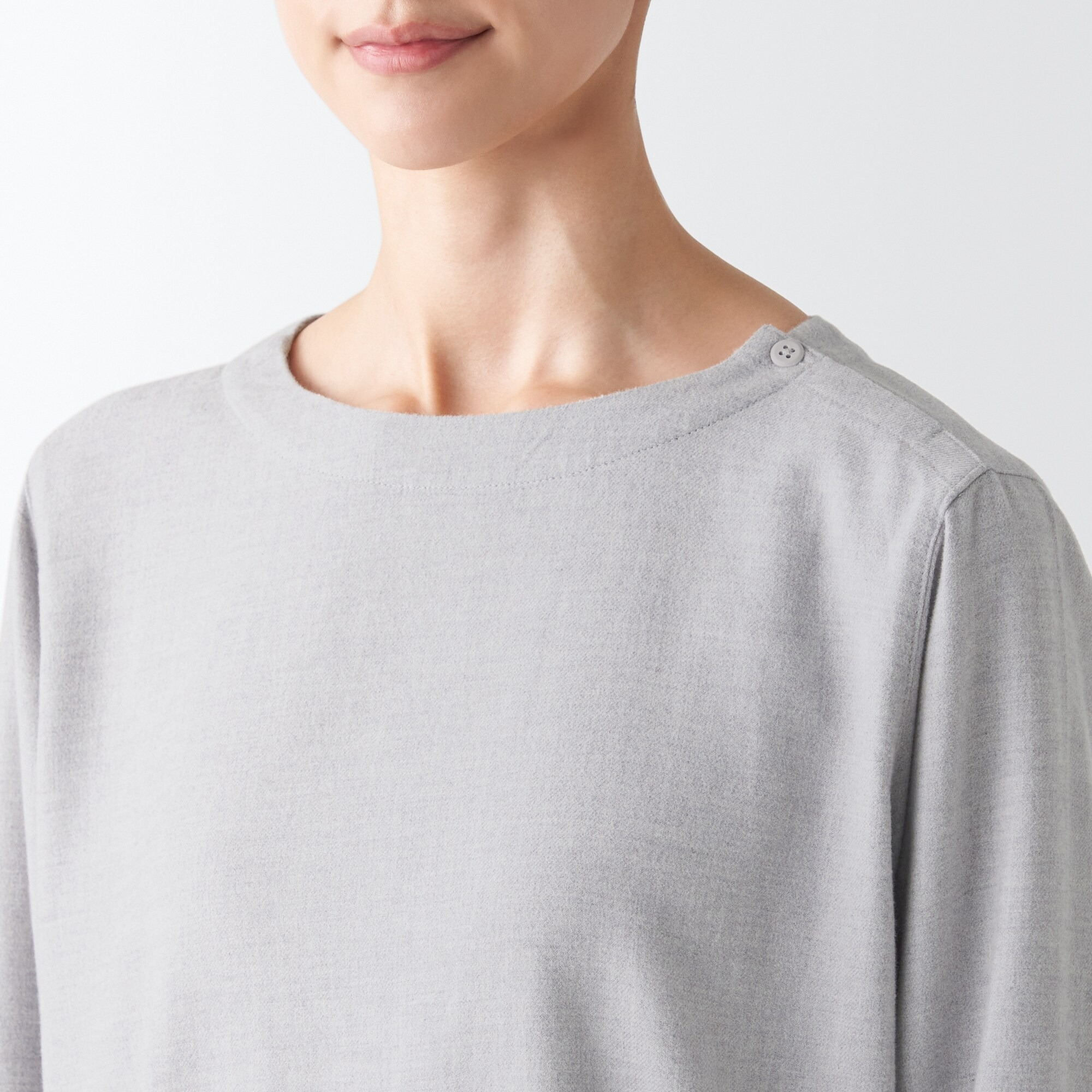 Áo Kiểu Vải Flannel MUJI
