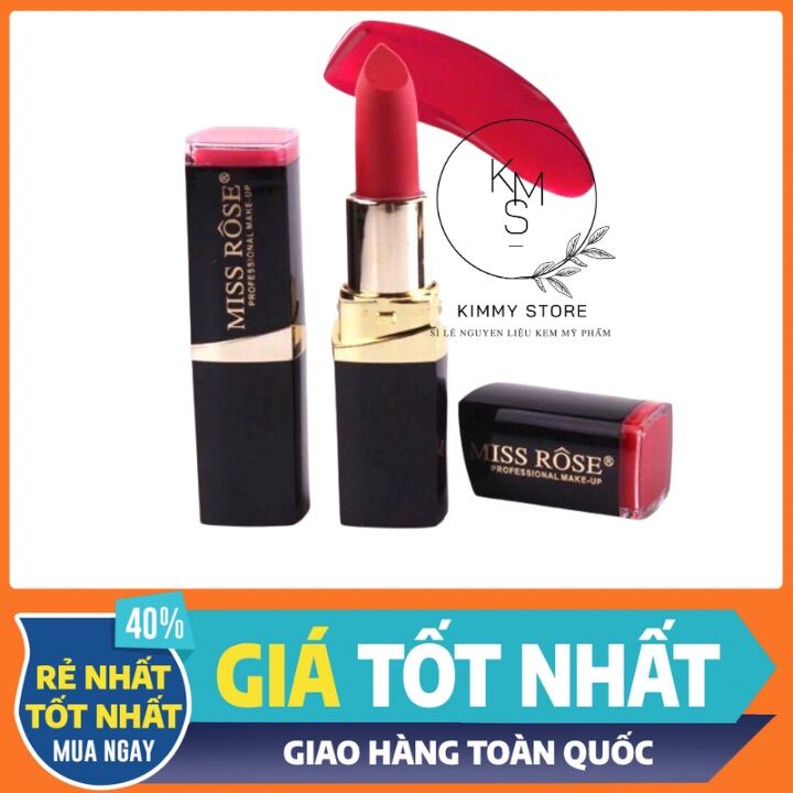 Son miss rose 3D màu đỏ - quà tặng