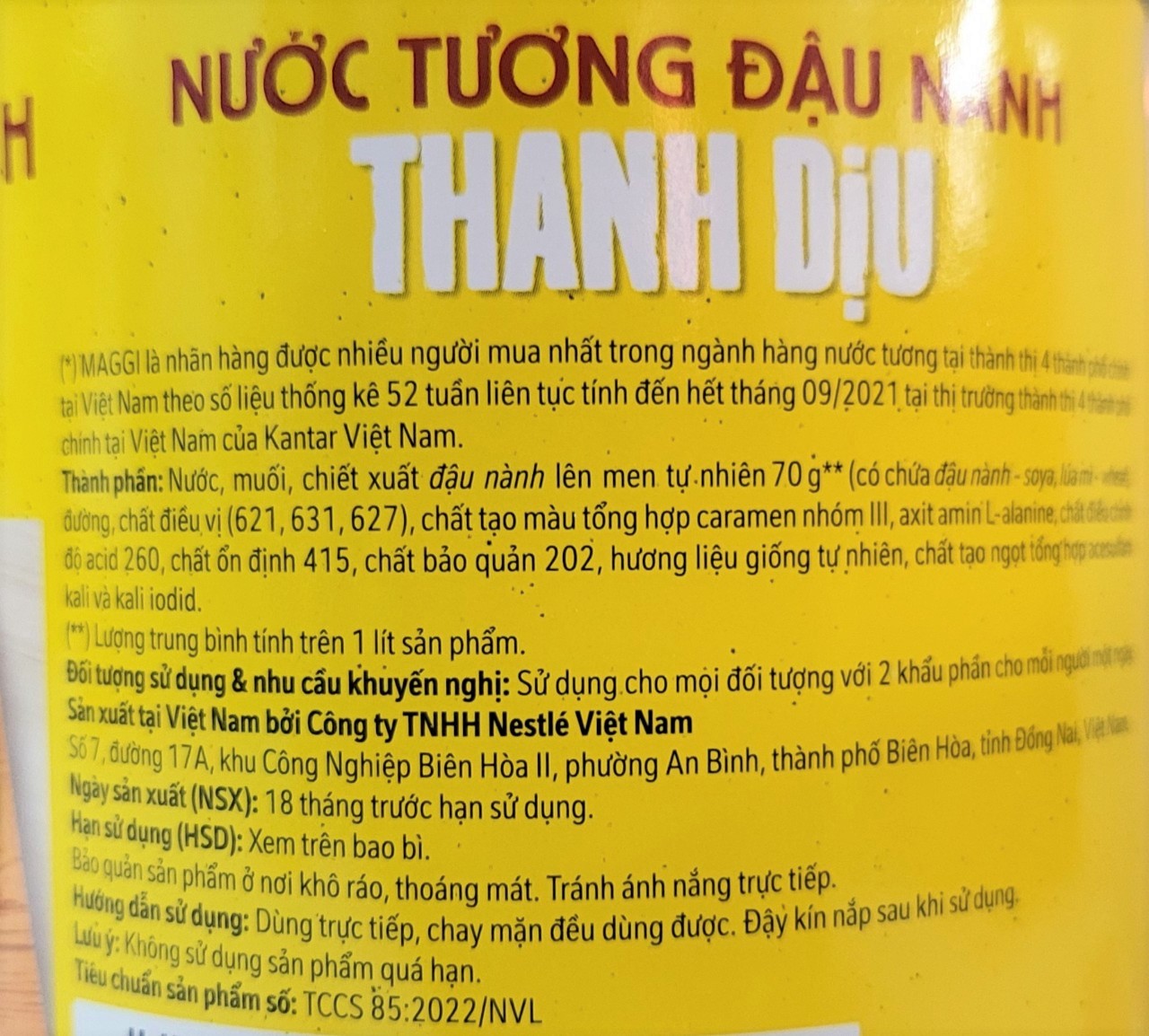 [CHAI 1.8 Lít – THANH DỊU] NƯỚC TƯƠNG ĐẬU NÀNH [VN] MAGGI Light Soybean Sauce