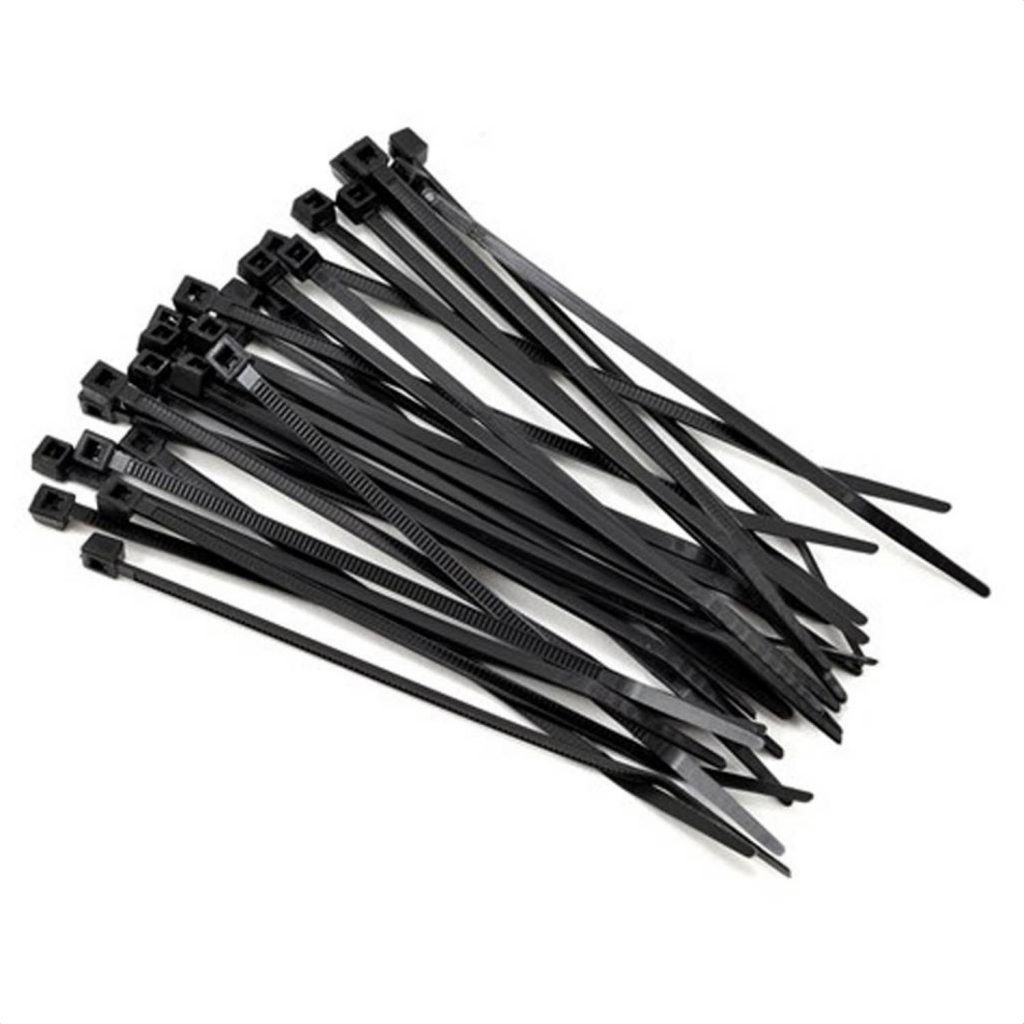 10cm - Bịch 100 chiếc dây thít nhựa màu đen