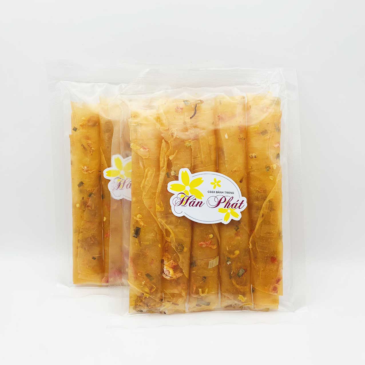 BÁNH TRÁNG DẺO TÔM CUỘN HÀNH PHI - 1 TÚI