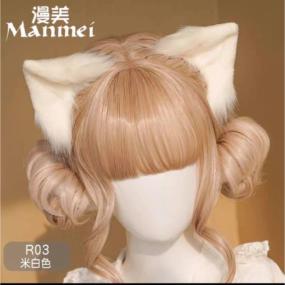 Tai mèo xù, tai mèo lông, tai cáo cosplay nhiều màu