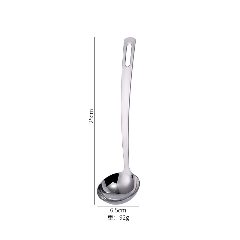 Môi múc canh inox 304 Hàn Quốc đúc lỗ vuông