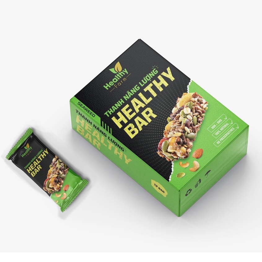 [BEST SELLER] Thanh Năng Lượng Healthy Bar - Vị Chà Bông - 12bar