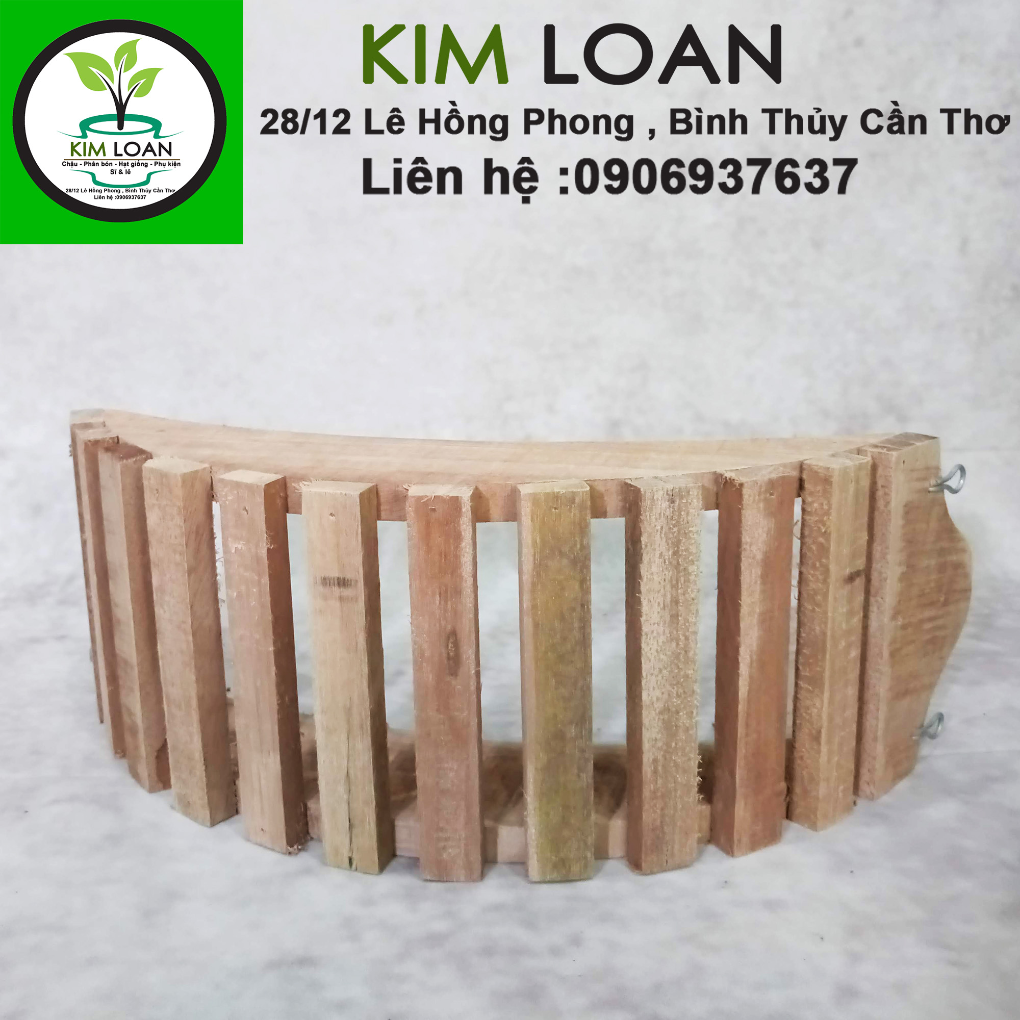 Chậu lan gỗ hình chiếc thuyền