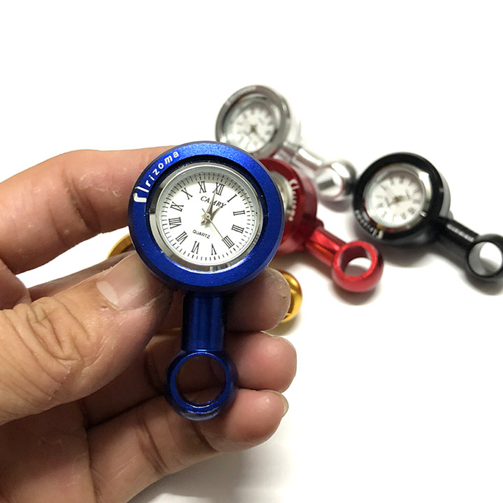 Đồng Hồ Gắn Chân Gương Trang Trí Xe Máy [ 1 Chiếc  ]