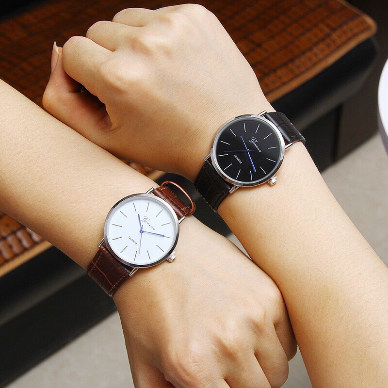 Đồng hồ thời trang nam Geneva dây da cao cấp MS922