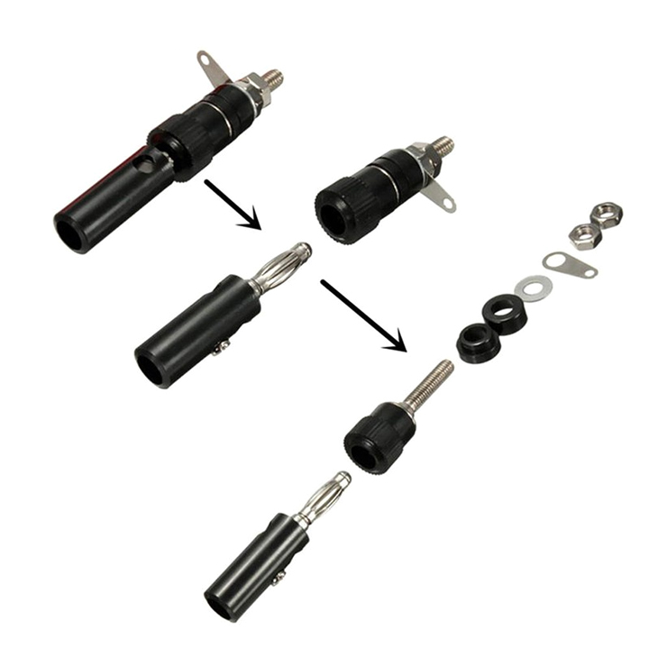 Jack Bắp Chuối 4mm Đen