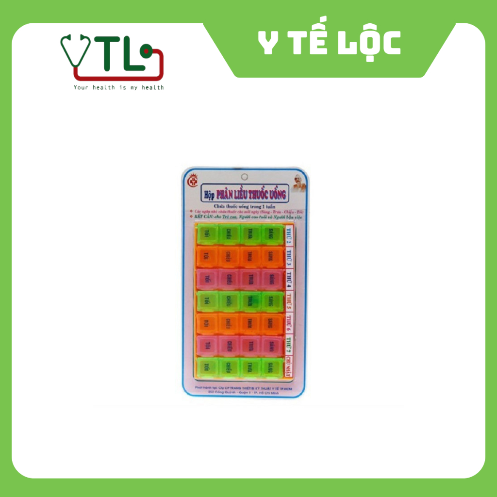 Hộp phân liều thuốc 1 tuần