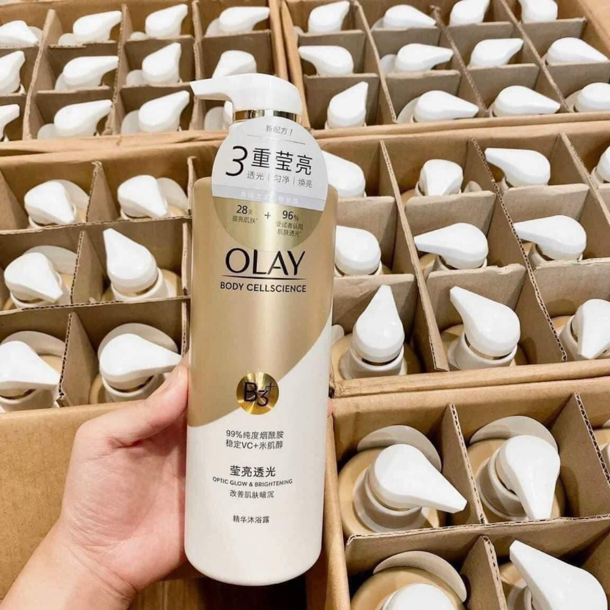 Sữa tắm trắng da olay body cellscience b3 + vitamin c 500ml lyo.vn