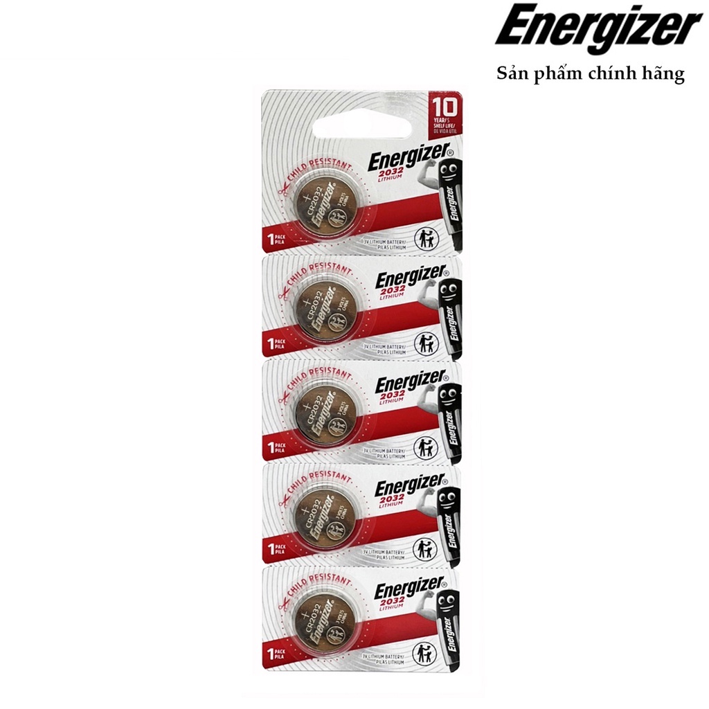 Pin Energizer CR2032 3V cho Smartkey, thiết bị điện tử, đồng hồ, remote...
