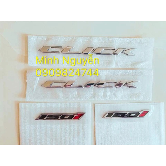 Tem chữ nổi Click 150i chính hãng honda Thái lan