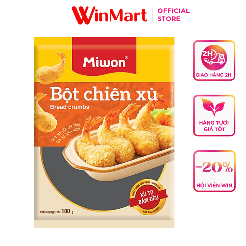 [Siêu thị WinMart] - Bột chiên xù Miwon gói 100g