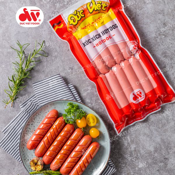 Xúc xích Hotdog Đức Việt gói 500g