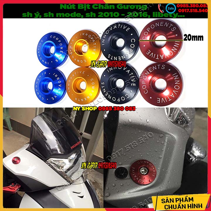 NÚT BỊT CHÂN GƯƠNG NHỎ INOVA CHO SH 2012-2016 SH MODE (ĐƯỜNG KÍNH 2CM)