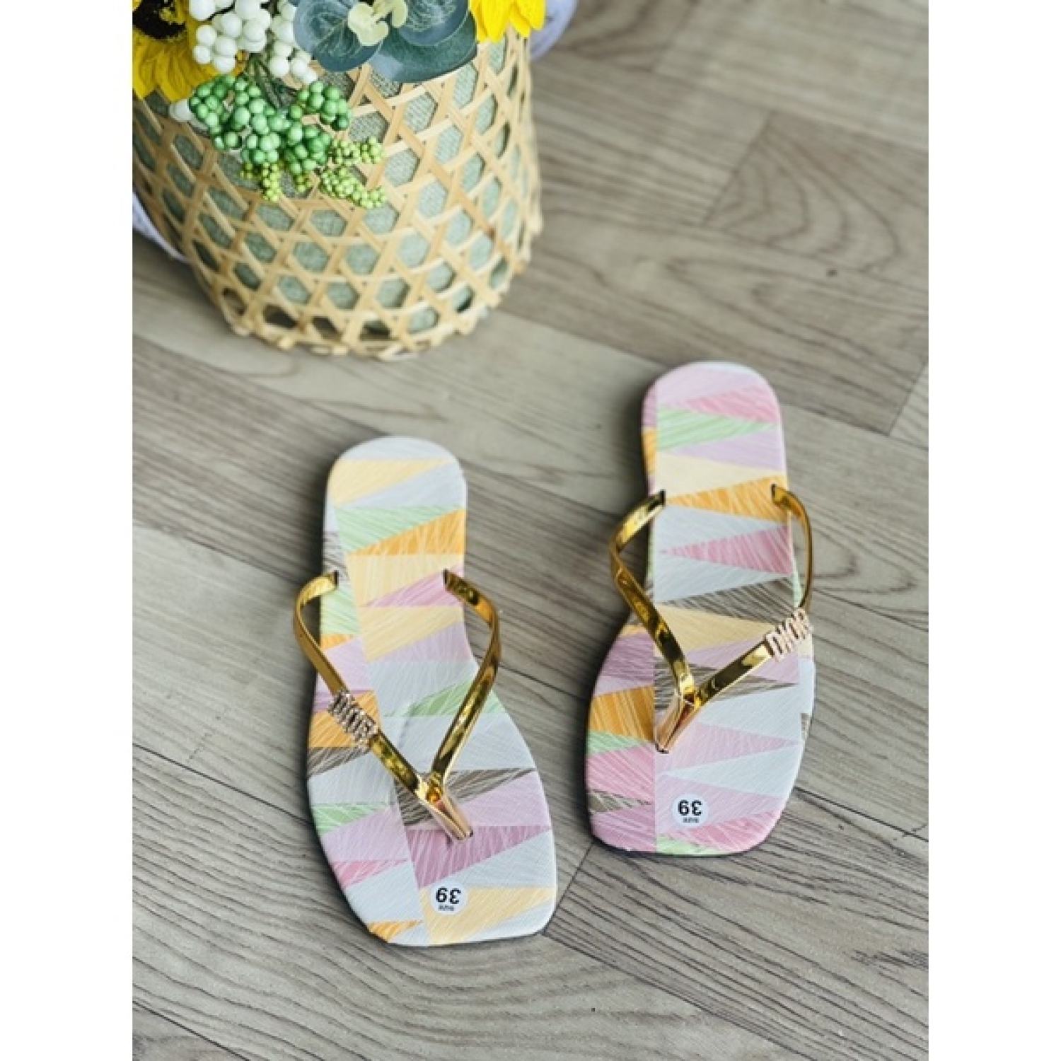 Dép kẹ nữ đế phối màu