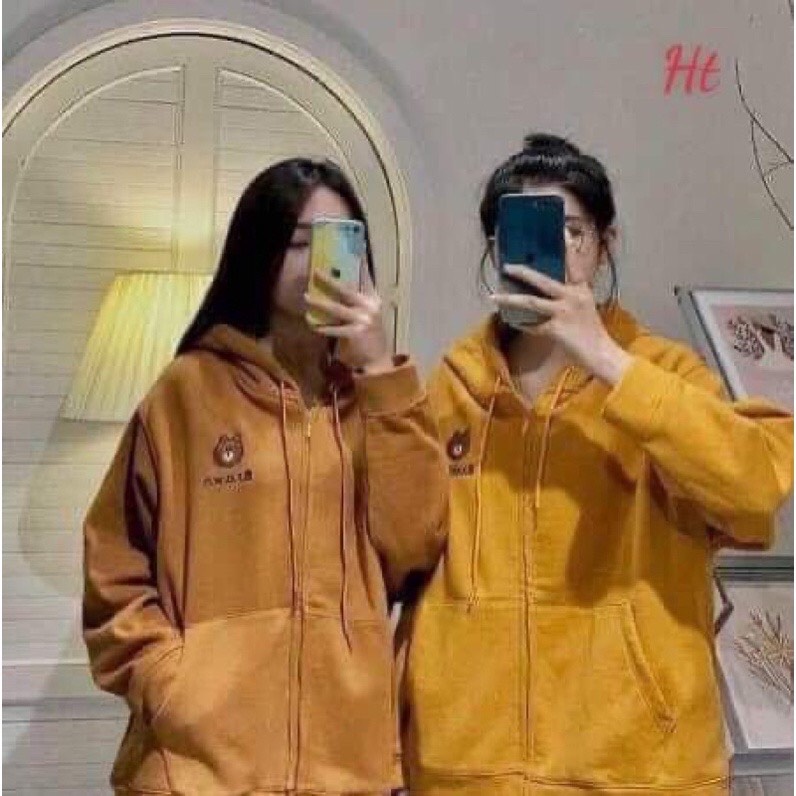 Áo khoác nỉ gấu BROW cotton HT12