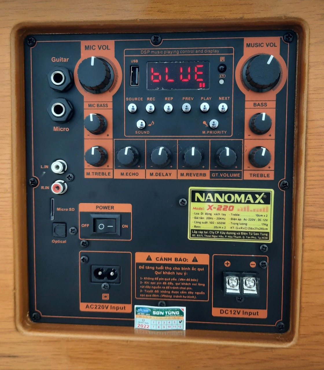 Loa Karaoke xách tay Nanomax X-220