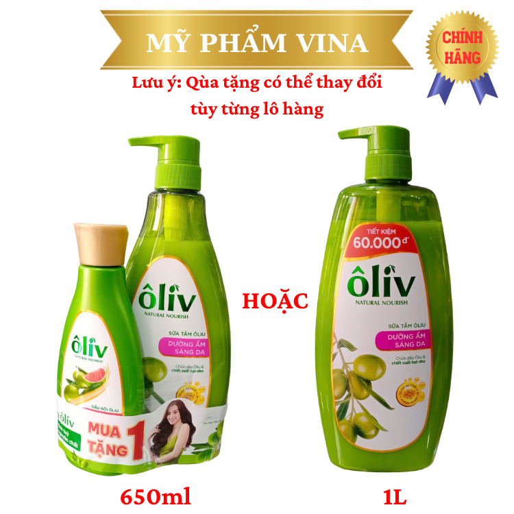 SỮA TẮM DƯỠNG DA OLIV DƯỠNG ẨM SÁNG DA 650ML
