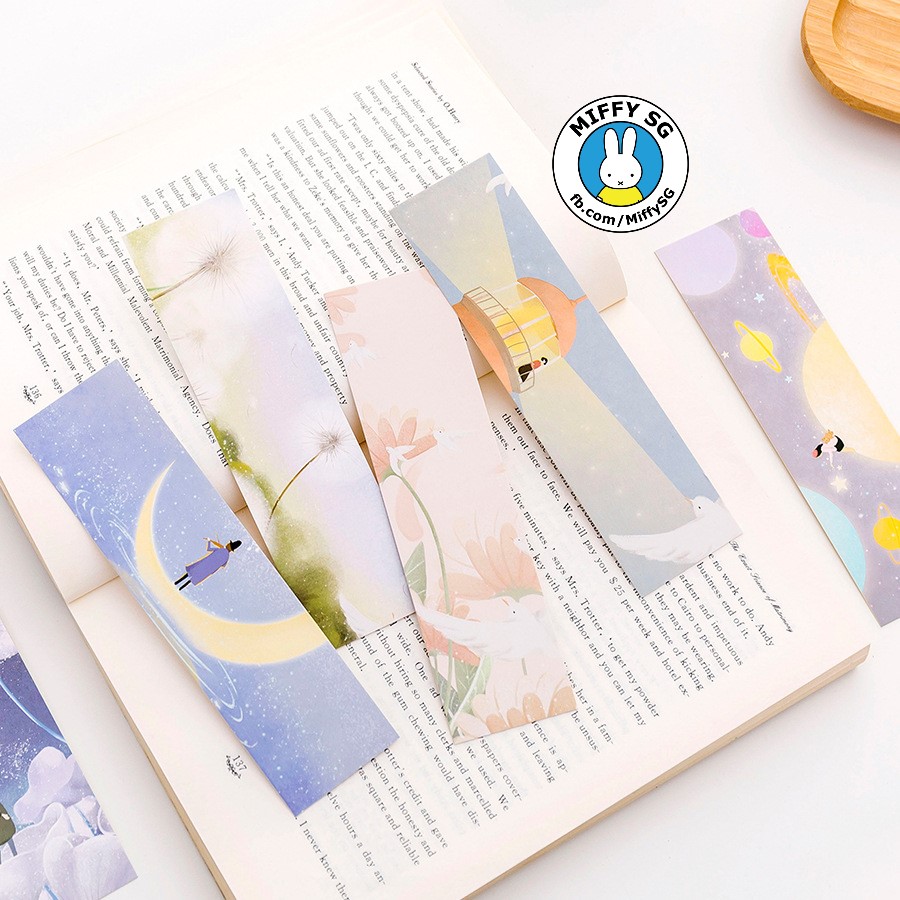 [HCM]Hộp 30 bookmark giấy SALLEY GARDEN